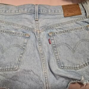 Levi's Classic Light Blue Denim Cutoffs